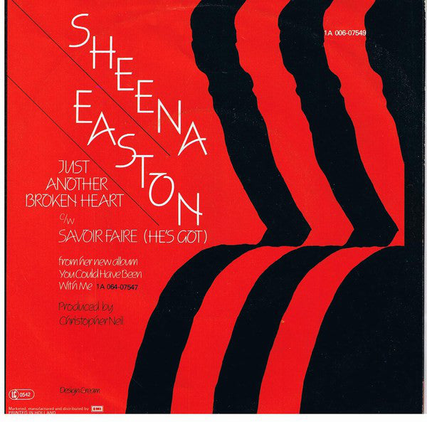 Sheena Easton - Just Another Broken Heart 39331 Vinyl Singles Vinyl Very Good (VG) <br> Hoes Good Plus (G+)