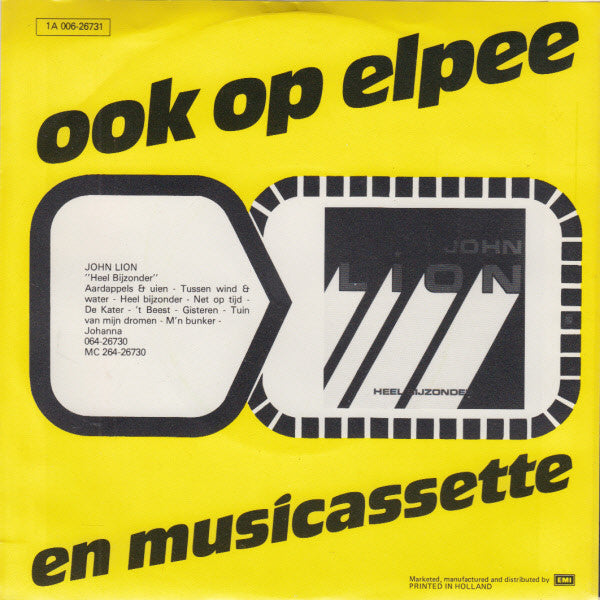 John Lion - Heel Bijzonder Vinyl Singles Vinyl Very Good (VG) <br> Hoes Good Plus (G+)