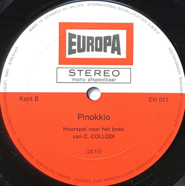 Various - Pinokkio (LP) Vinyl LP