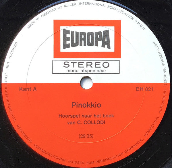 Various - Pinokkio (LP) Vinyl LP