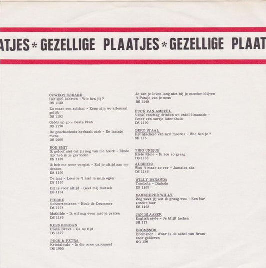 Bob Smit En Het Duke City Sextet - Ik Ben Je Kwijt 23037 Vinyl Singles Vinyl Zeer Goed / Hoesje Goed "VINYLSINGLES.NL"