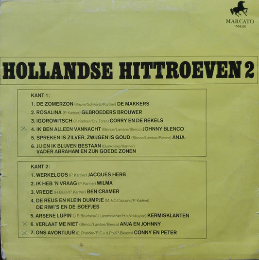 Various - Hollandse Hittroeven 2 (LP) Vinyl LP Vinyl Zeer Goed / Hoesje Goed "VINYLSINGLES.NL"