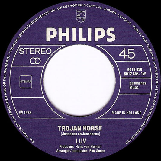 Luv' - Trojan Horse 28275 Vinyl Singles Hoes: Generic