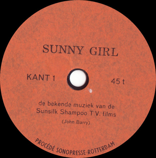 Unknown Artist – Sunny Girl (Flex-disc) 38781 Flexi-disk Vinyl Zeer Goed / Hoesje Goed "VINYLSINGLES.NL"