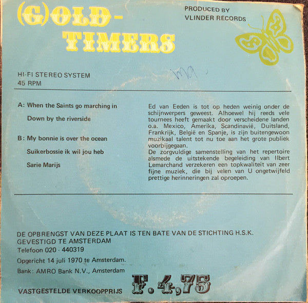 Ed Van Eeden - (G)oldtimers 27567 Vinyl Singles EP Vinyl Very Good (VG) <br> Hoes Good Plus (G+)