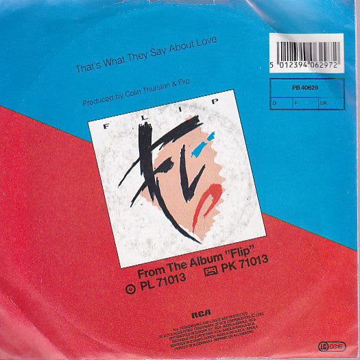 Flip - That's What They Say About Love Vinyl Singles Vinyl Very Good (VG) <br> Hoes Good Plus (G+)
