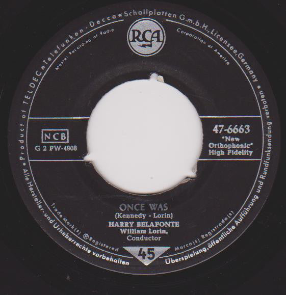 Harry Belafonte - Jamaica Farewell Vinyl Singles Vinyl Very Good (VG) <br> Hoes Generic