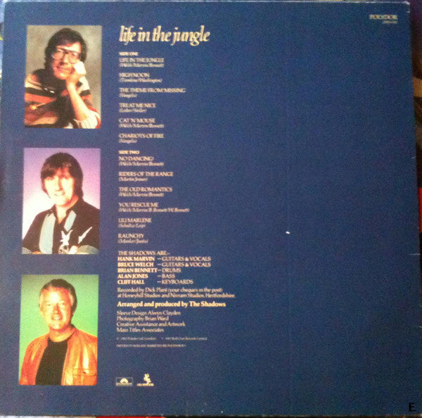 Shadows - Life In The Jungle (LP) Vinyl LP Vinyl Very Good (VG) <br> Hoes Good Plus (G+)