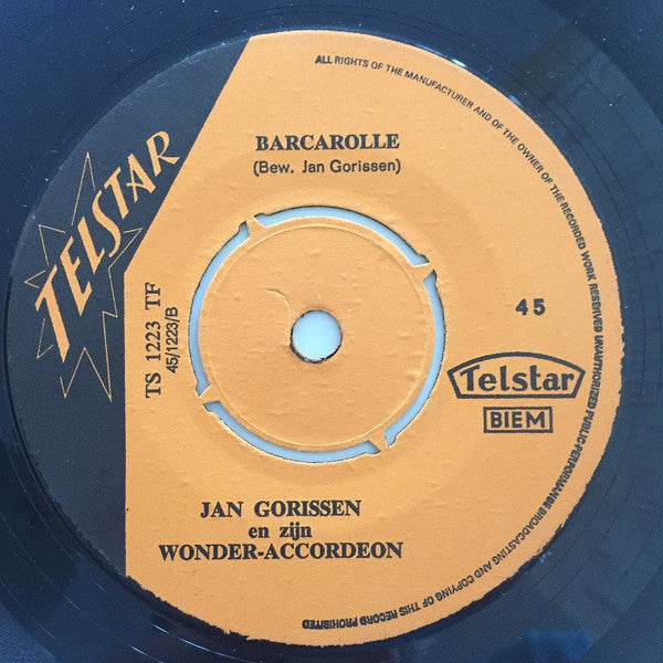 Jan Gorissen En Zijn Wonder-Accordeon - Klokkenwals Vinyl Singles Media VG+ \ Sleeve G+