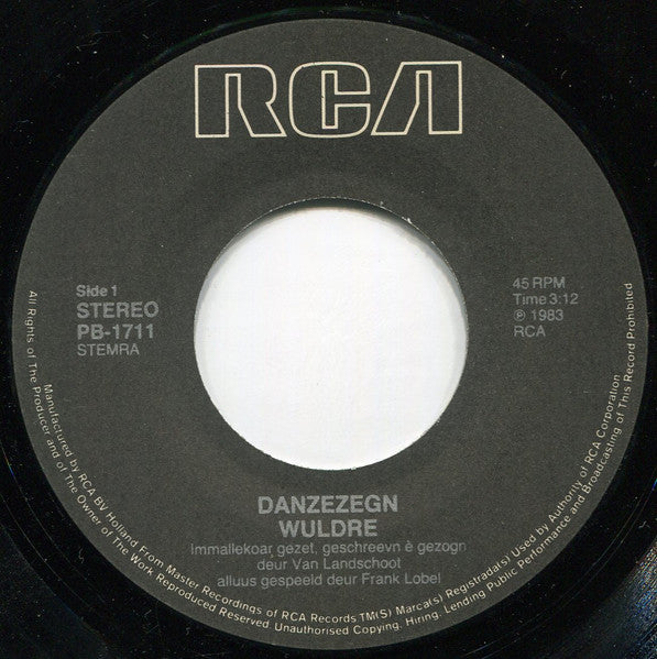 Wuldre - Danzezegn Vinyl Singles