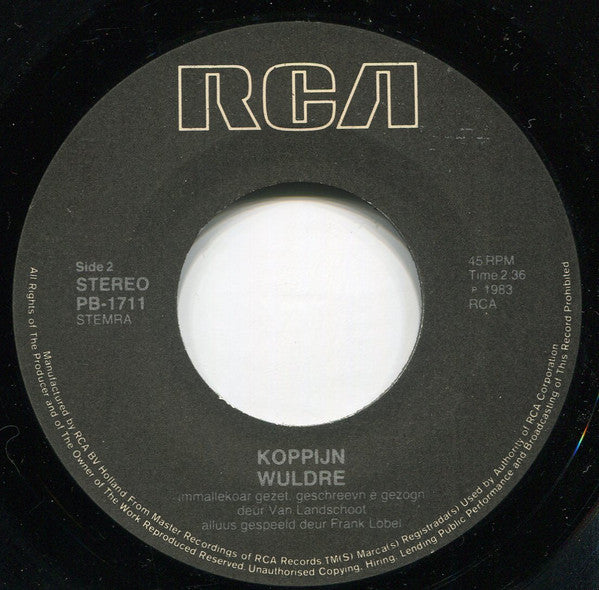 Wuldre - Danzezegn Vinyl Singles Vinyl Very Good (VG) <br> Hoes Good Plus (G+)