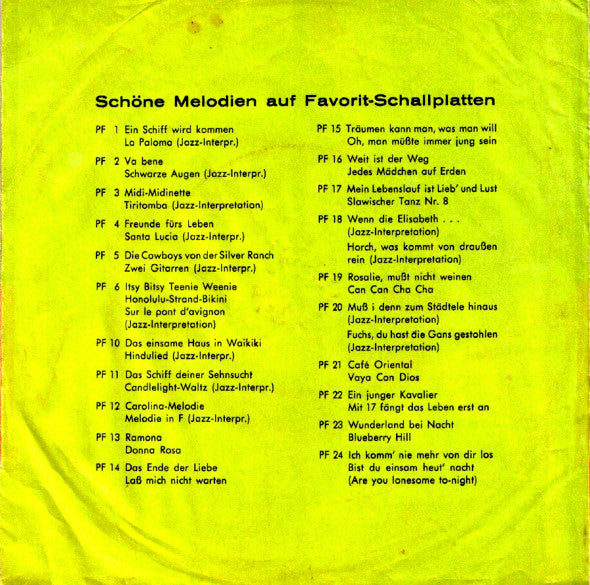 Stefan Dorano Und Die Larson-Boys / Orchester Lothar Nakat - Cafe Oriental / Vaya Con Dios Vinyl Singles Vinyl Very Good (VG) <br> Hoes Good Plus (G+)