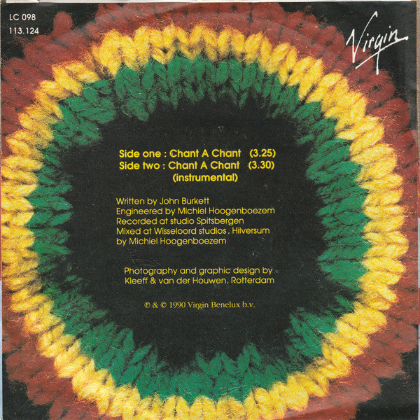 Johnny Baby - Chant A Chant Vinyl Singles Vinyl (VG) <br> Hoes (G+)