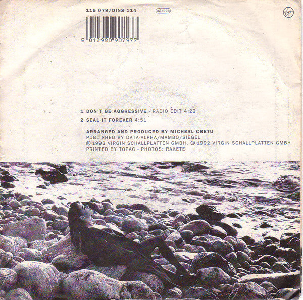 Sandra - Don't Be Aggressive Vinyl Singles Vinyl Very Good (VG) <br> Hoes Good Plus (G+)