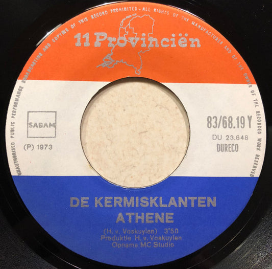 Kermisklanten - Athene Vinyl Singles Vinyl Zeer Goed / Hoesje Goed "VINYLSINGLES.NL"