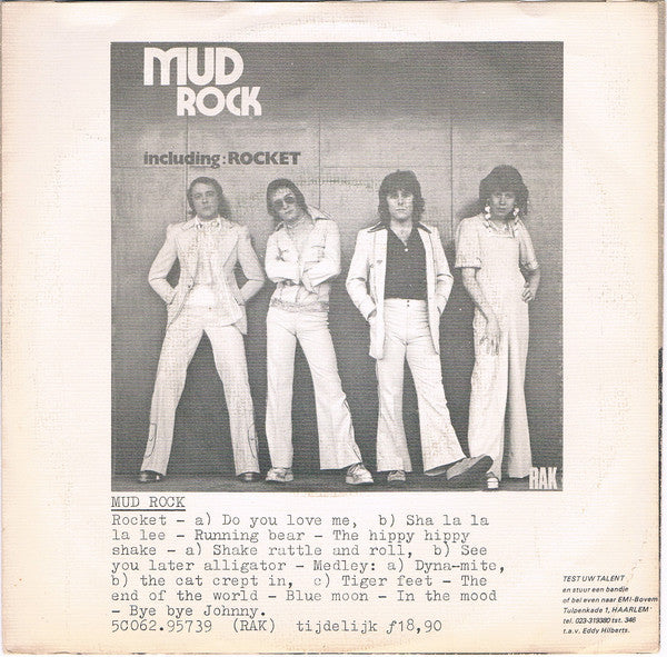 Mud - Moonshine Sally Vinyl Singles Vinyl Very Good (VG) <br> Hoes Good Plus (G+)