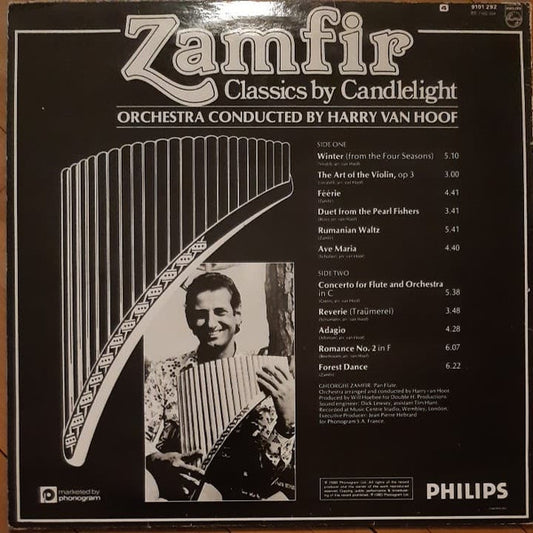 Zamfir / van Hoof Orchestra - Classics By Candlelight (LP) Vinyl LP Vinyl Zeer Goed / Hoesje Goed "VINYLSINGLES.NL"