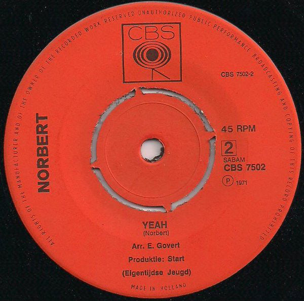 Paul Severs / Norbert - Ieder Mens / Yeah 28206