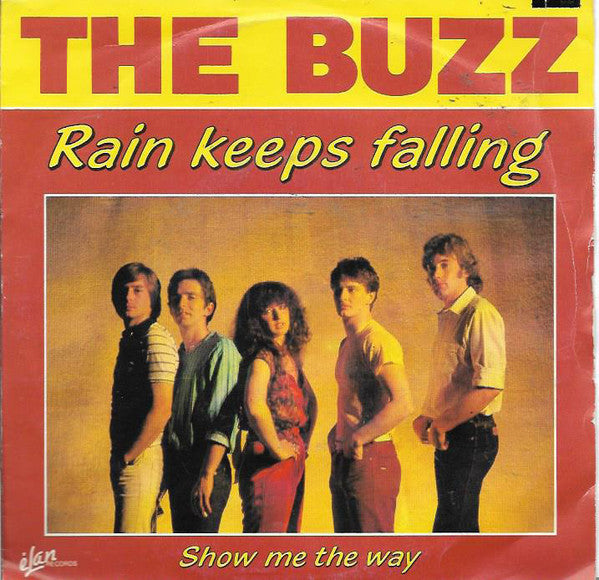 Buzz - Rain Keeps Falling Vinyl Singles Vinyl Very Good (VG) <br> Hoes Good Plus (G+)