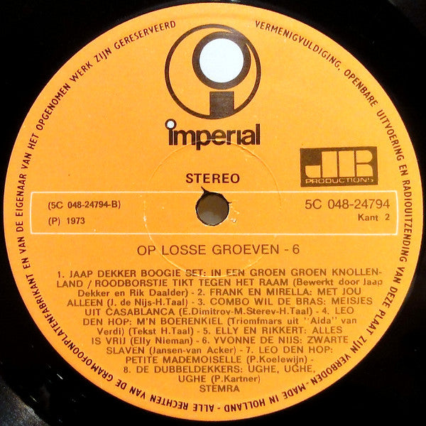 Various - Op Losse Groeven 6 (LP) Vinyl LP