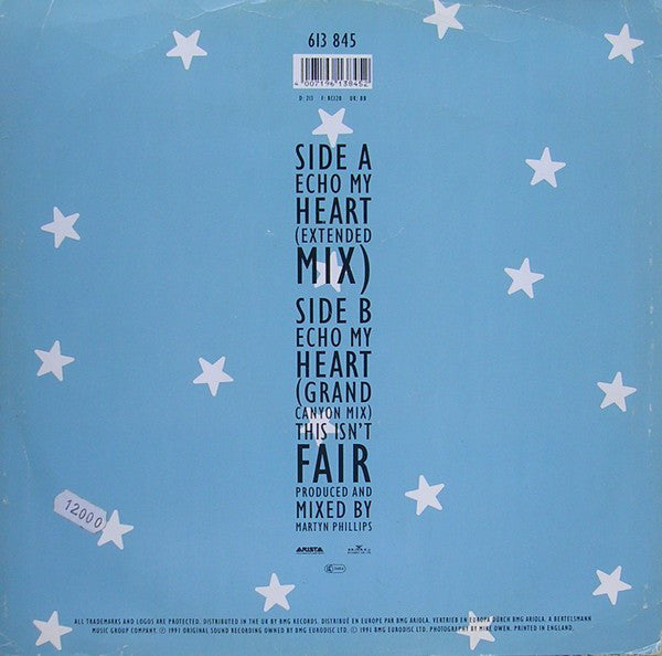 Lindy Layton - Echo My Heart Vinyl Singles Vinyl Very Good (VG) <br> Hoes Good Plus (G+)