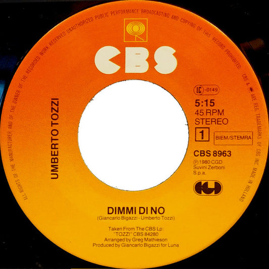Umberto Tozzi - Dimmi Di No