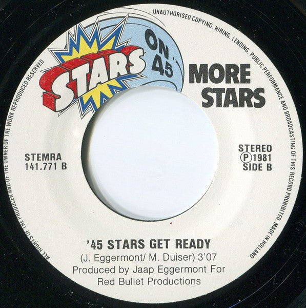 Stars On 45 - More Stars 41147 Vinyl Singles Vinyl Very Good (VG) <br> Hoes Good Plus (G+)
