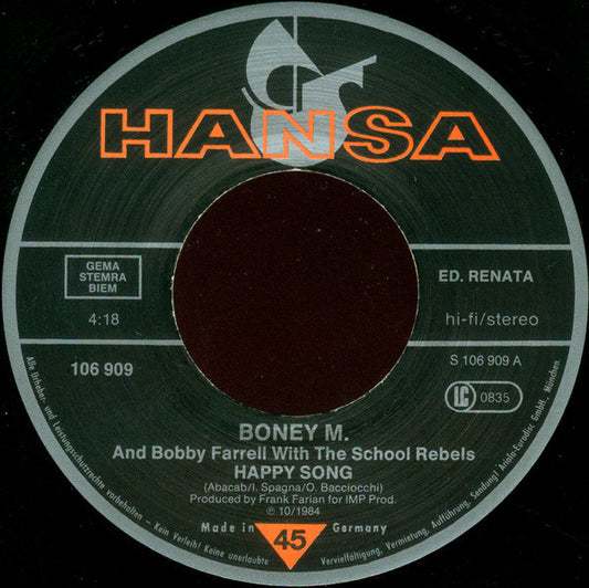 Boney M. And Bobby Farrell With The School-Rebels - Happy Song 43640