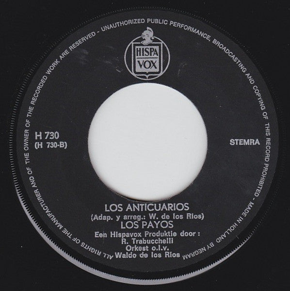 Los Payos - La Paz, El Cielo Y Las Estrellas Vinyl Singles