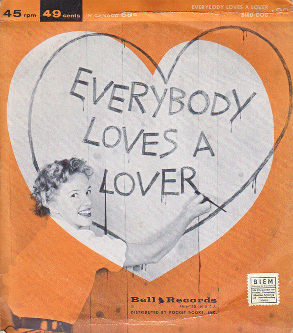 Dottie Marshall / Rick Corio And Joe Favale - Everybody Loves A Lover / Bird Dog Vinyl Singles Vinyl Very Good (VG) <br> Hoes Good Plus (G+)