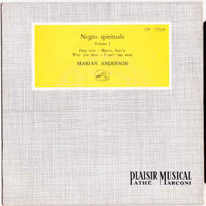 Marian Anderson - Negro Spirituals Volume 1 Vinyl Singles