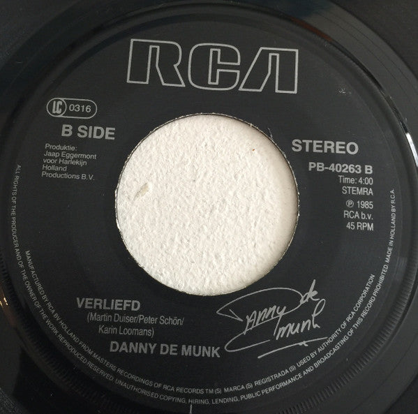 Danny de Munk - Mengelmoes Vinyl Singles Vinyl Very Good (VG) <br> Hoes Good Plus (G+)