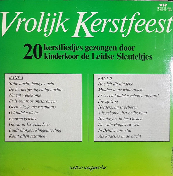 Leidse Sleuteltjes - Vrolijk Kerstfeest (LP) Vinyl LP Vinyl Very Good (VG) <br> Hoes Good Plus (G+)