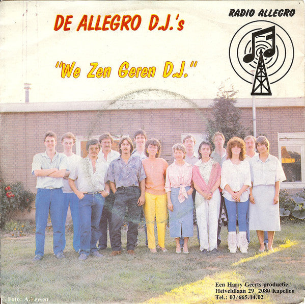 Allegro D.J.'s / Roy Stevens - We Zen Geren D.J. Vinyl Singles Vinyl Very Good (VG) <br> Hoes Good Plus (G+)