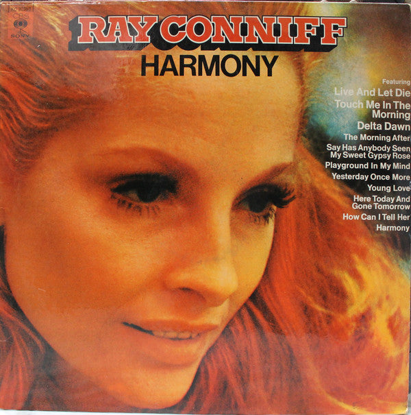 Ray Conniff - Harmony (LP) Vinyl LP Vinyl Very Good (VG) <br> Hoes Good Plus (G+)