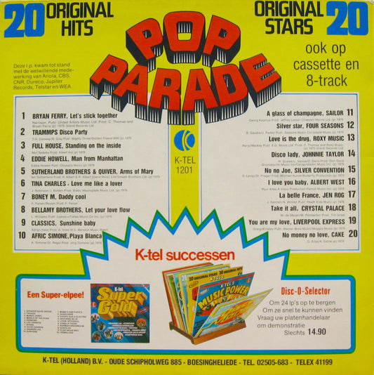 Various - Pop-Parade (LP) Vinyl LP Vinyl Zeer Goed / Hoesje Goed "VINYLSINGLES.NL"