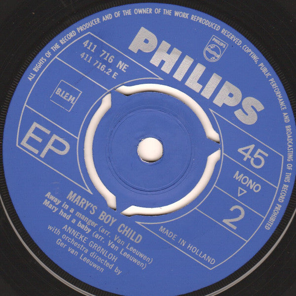 Anneke Grönloh - Mary's Boy Child Vinyl Singles Vinyl Goed / Hoes Generic