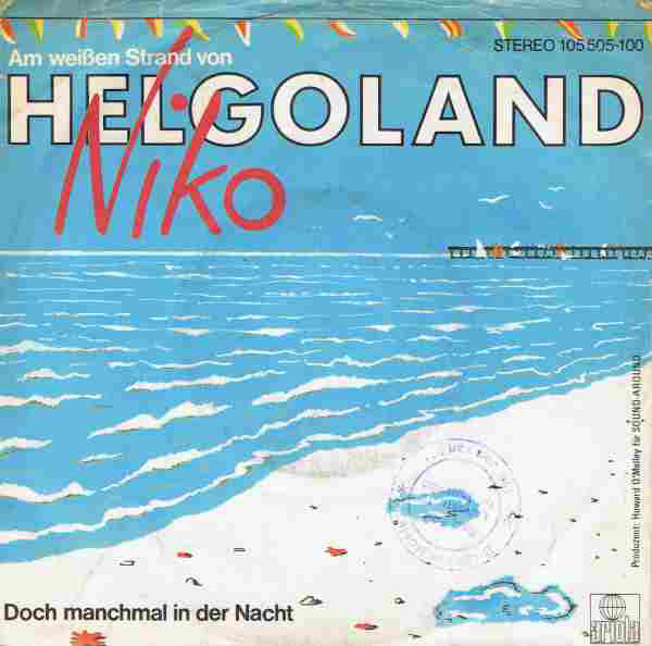 Niko - Am Weißen Strand Von Helgoland Vinyl Singles Vinyl (VG) <br> Hoes (G+)