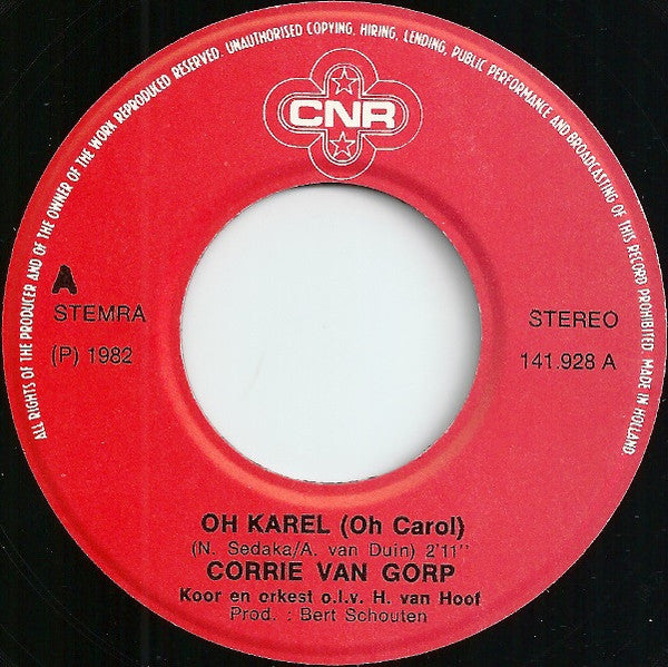 Corrie van Gorp - Kokosnoten-Coco 29681 Vinyl Singles Vinyl Very Good (VG) <br> Hoes Good Plus (G+)