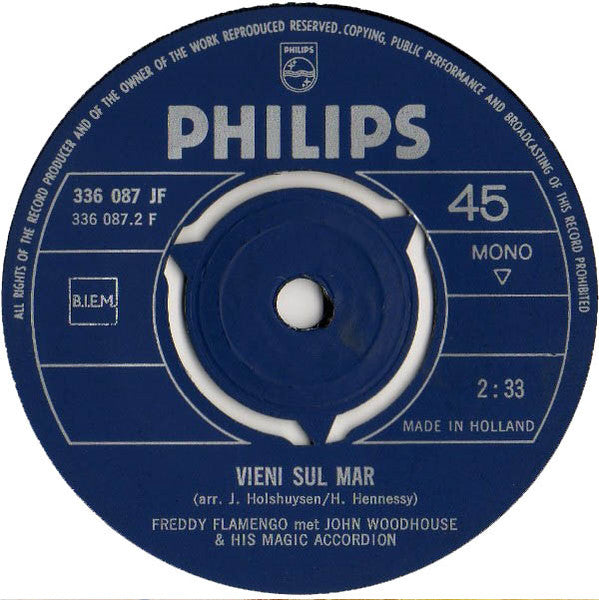 Freddy Flamengo & John Woodhouse - Ave Maria Vinyl Singles