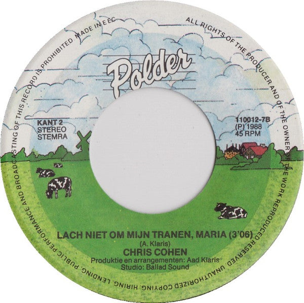 Chris Cohen - Moeder Is 'N Eretitel Vinyl Singles Vinyl (VG) <br> Hoes (G+)