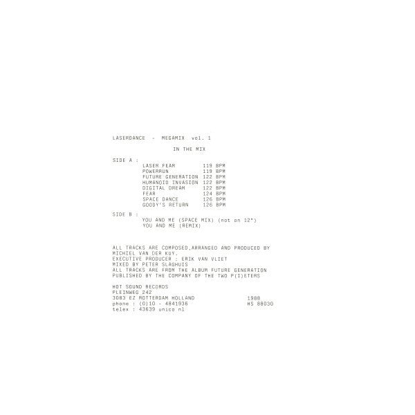 Laserdance - Megamix Vol. * (LP) Vinyl LP Vinyl Very Good (VG) <br> Hoes Good Plus (G+)