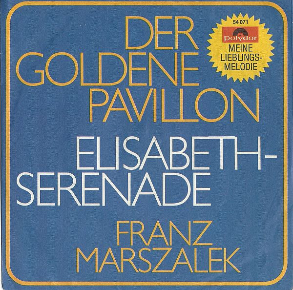 Franz Marszalek - Serenade Im Windsor-Schloß Vinyl Singles Vinyl Very Good (VG) <br> Hoes Good Plus (G+)