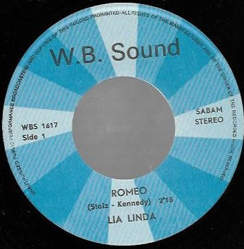 Lia Linda / Soul To Soul Orchestra - Romeo Vinyl Singles Vinyl Very Good (VG) <br> Hoes Good Plus (G+)