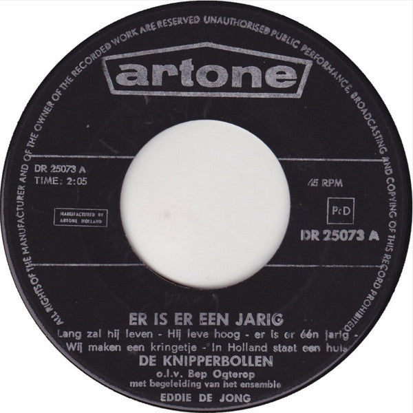 Knipperbollen - Er Is Er Een Jarig Vinyl Singles