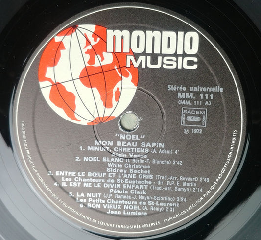 Various - Mon Beau Sapin (LP) Vinyl LP Vinyl Zeer Goed / Hoesje Goed "VINYLSINGLES.NL"