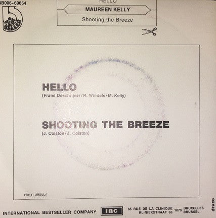 Maureen Kelly - Hello Vinyl Singles Vinyl Very Good (VG) <br> Hoes Good Plus (G+)