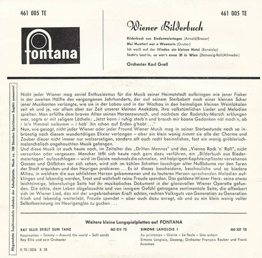 Karl Grell Und Sein Orchester - Wiener Bilderbuch