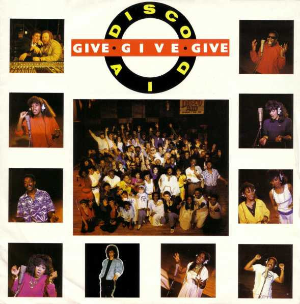 Disco Aid - Give, Give, Give (Maxi-Single) Maxi-Singles Vinyl Very Good (VG) <br> Hoes Good Plus (G+)