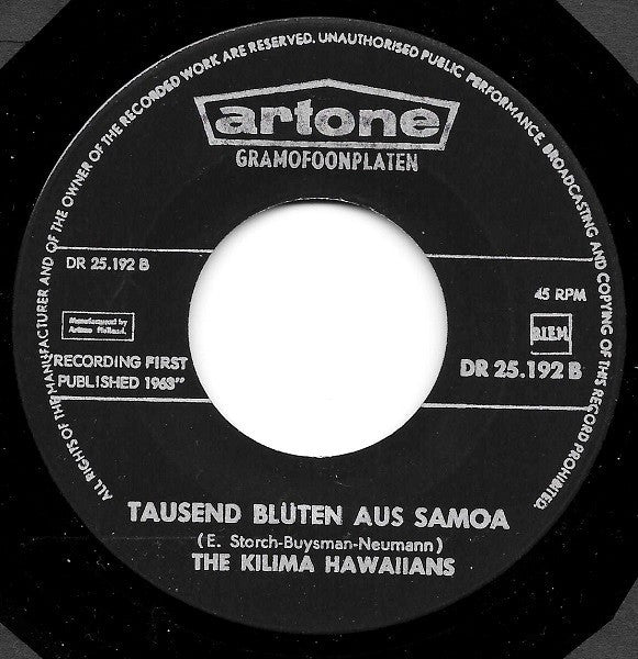 Kilima Hawaiians - On The Beach At Waikiki Vinyl Singles
